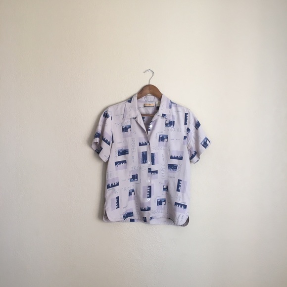Vintage Other - Bobby Chan silk St. Tropaz Cannes Nice shirt 90’s